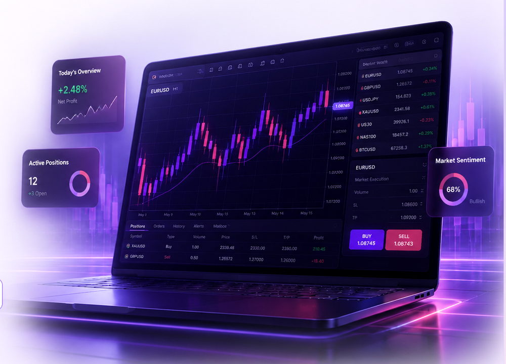 MetaTrader 5 desktop trading terminal preview